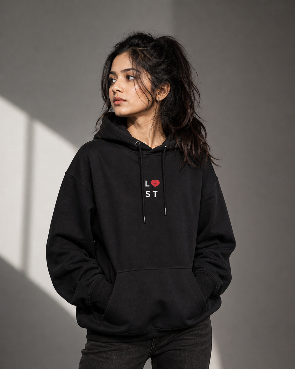 Lost Heart Embroidery Hoodie