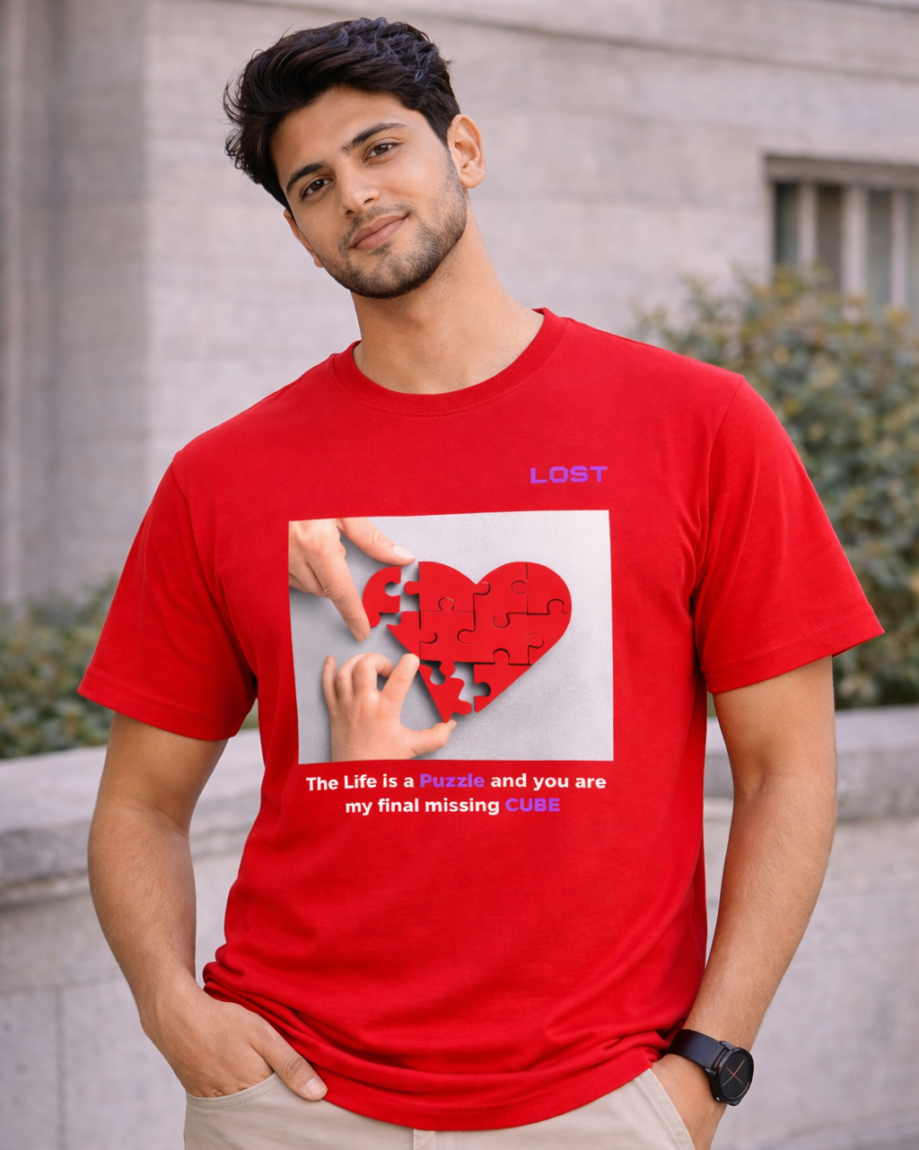 Puzzle Stretch T-shirt