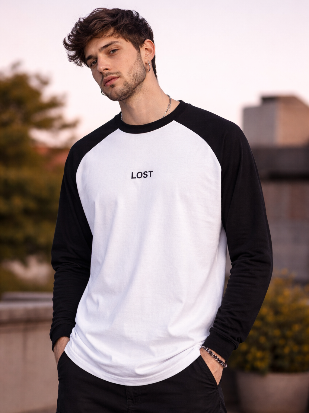 Raglan LOST T-Shirt(Embroidery Sticth)