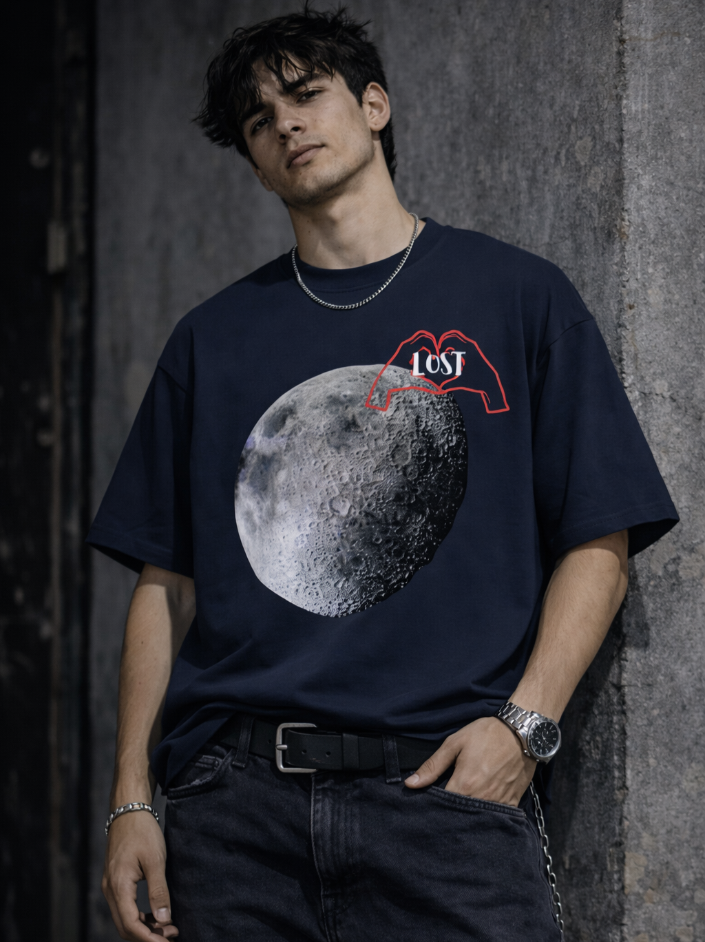 Moon Men Terry Oversized Tee